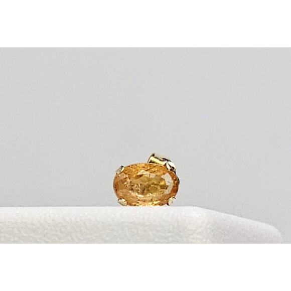14K White Gold Oval Unidentified Stone Stud Earring Not Scrap - Read Description - Picture 1 of 7